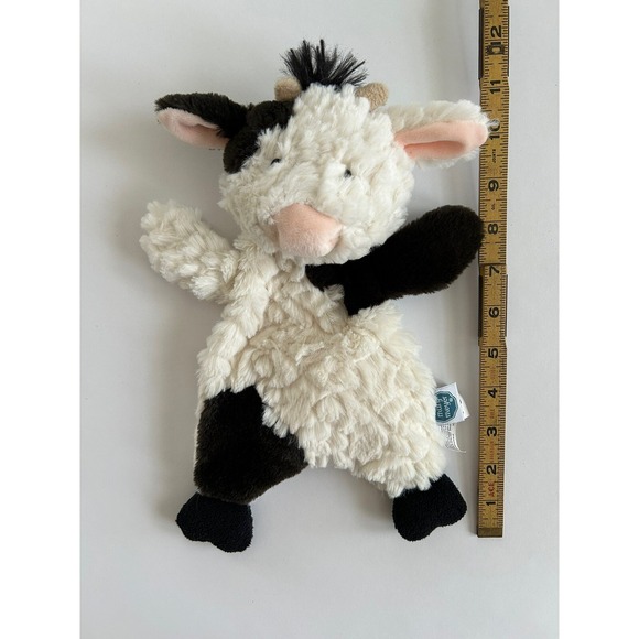 Mary Meyer  Clover Cow Lovey Plush Soother Black & White with Pink  Nose - Picture 3 of 5